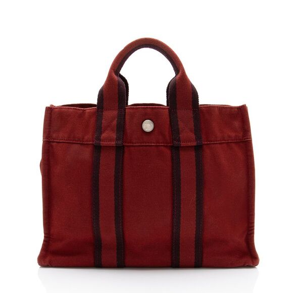 Hermes Handbags - Hermes Canvas Herline PM Tote